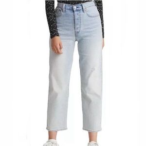 LEVIS Ribcage Straight Ankle High Rise Button Fly Women’s Jeans